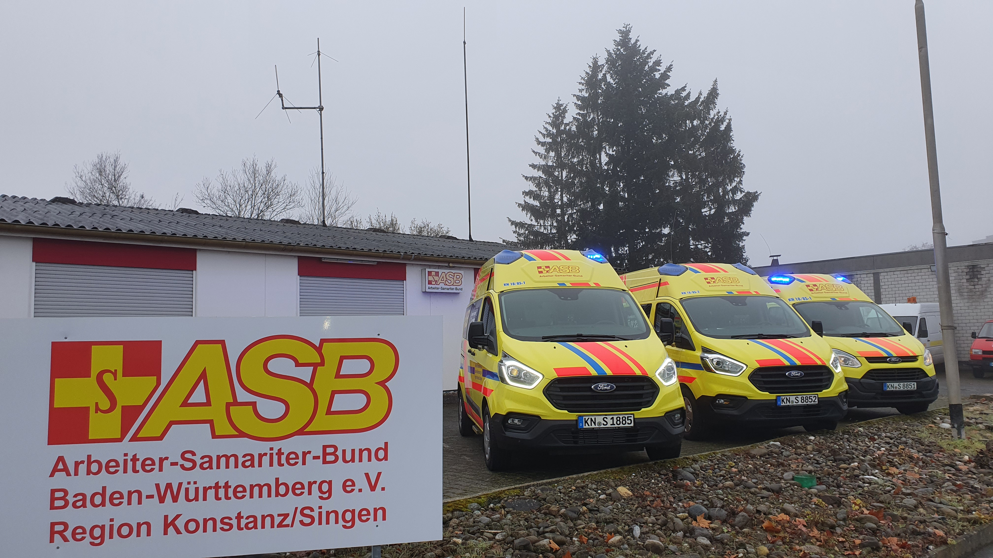 Neue Krankentransportwagen am Standort Singen